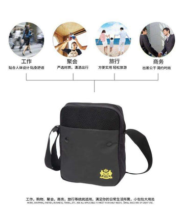 Black crossbody bag for work, travel, parties & business — compact, stylish, everyday use