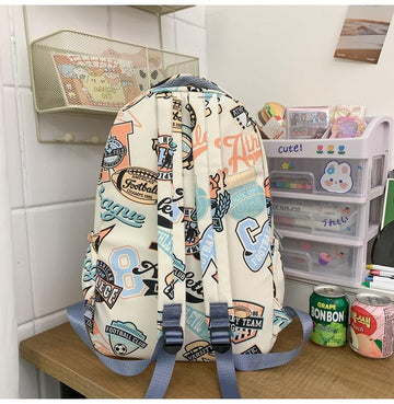 Street Art Graffiti Backpack for Teens Students - Kashif Luggage & Bags