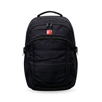 Premium Black Multi-Zip Backpack - Kashif Luggage & Bags