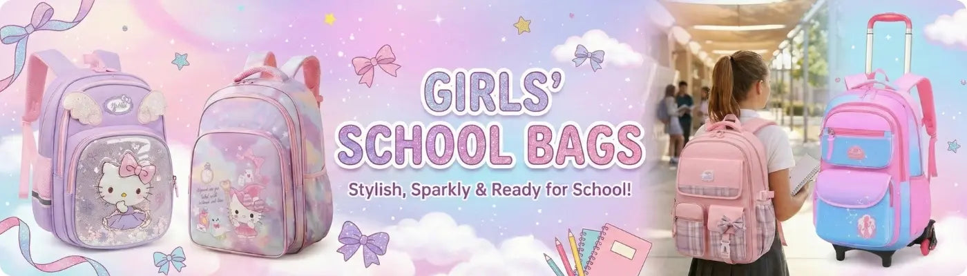 Girls School Bags by Kashif Luggage & Bags