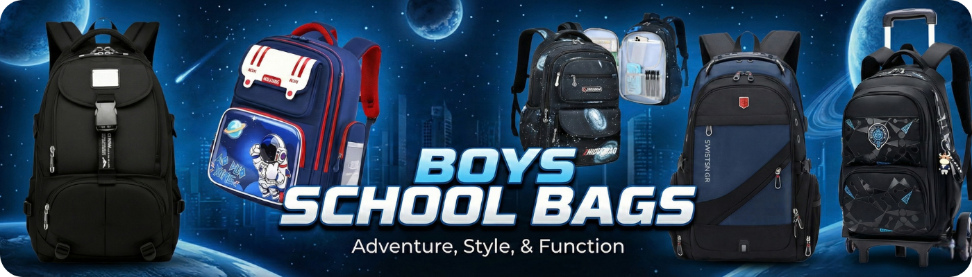 Kids’ School Bags for Boys in Karachi | Kashif Luggage & Bags