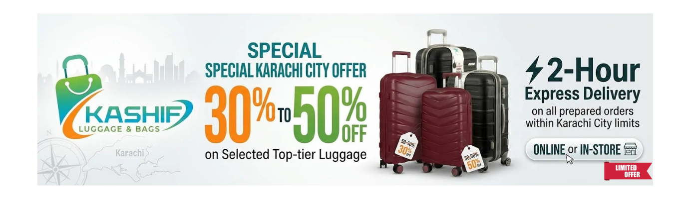 Karachi, It’s Time To Pack Up And Go In Style. We’re Clearing Out Premium Stocks With Our Biggest Sale Of The Year