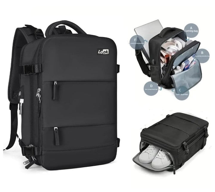 Professional Travel Laptop Backpack - 15.6" Waterproof Cabin Ready