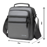 Grey Celi Koel crossbody bag with dimensions 26x22x11cm, ideal for travel or daily use