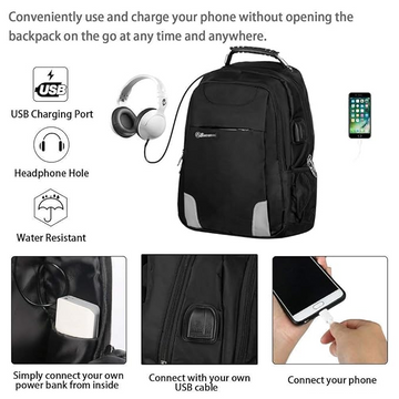 Biaowang Ergonomic University Travel Backpack - Kashif Luggage & Bags