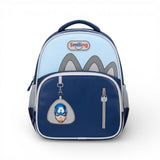 Children's backpack with cartoon design on a white background