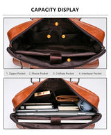 Jeep Buluo Men's Executive PU Leather Laptop Messenger Bag
