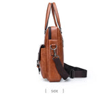 Jeep Buluo Men's Executive PU Leather Laptop Messenger Bag