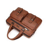 Jeep Buluo Men's Executive PU Leather Laptop Messenger Bag