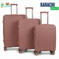 Swiss Diamond 3-Pcs Polypropylene Luggage Set- Mega Suitcase Sale - Kashif Luggage & Bags
