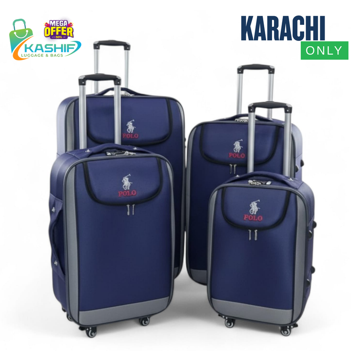 4-Piece Softshell Luggage Set - Karachi Only