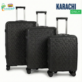 Swiss Diamond 3-Pcs Polypropylene Luggage Set- Mega Suitcase Sale - Kashif Luggage & Bags