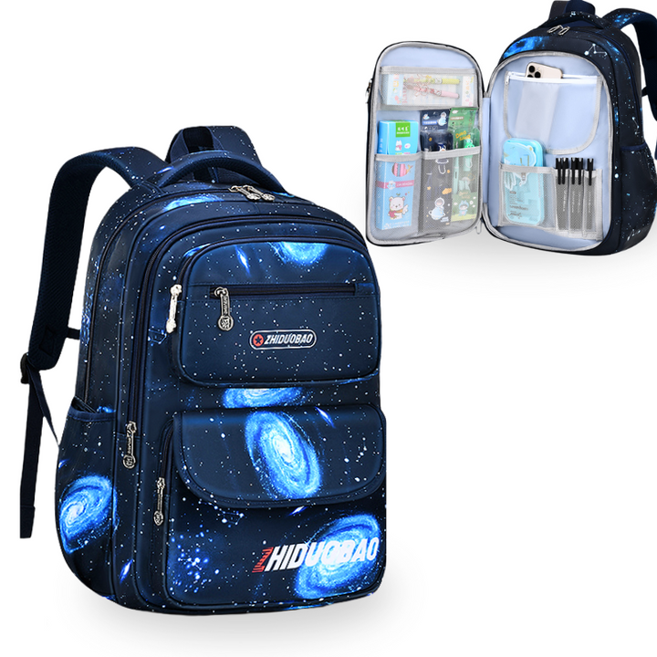 Introducing the New Starry Sky School Bag: spacious, stylish, and durable, perfect for school with a stunning starry design