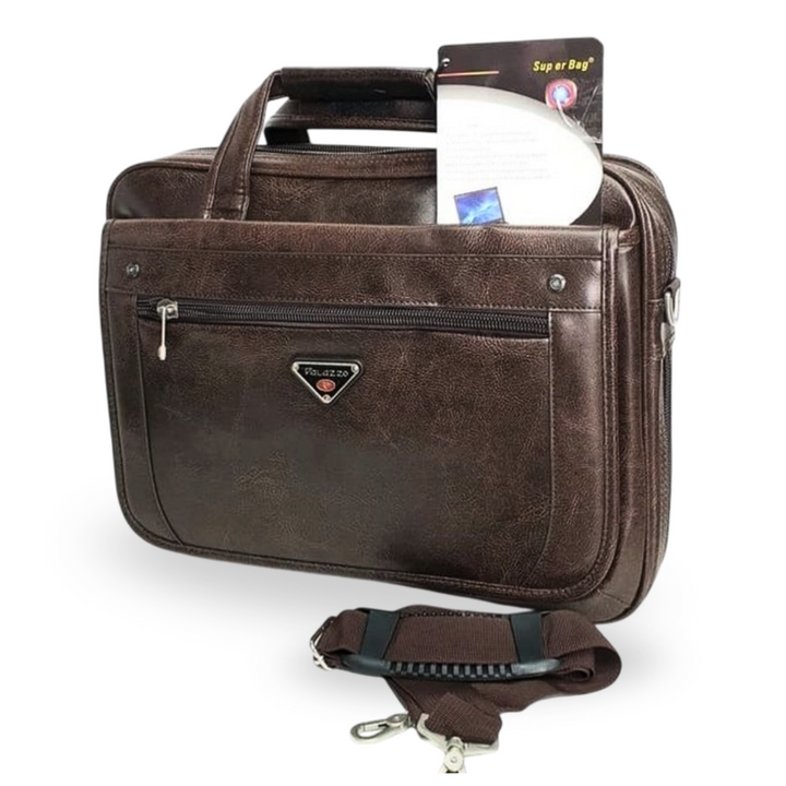 Eco-Friendly Leather Men's Business Laptop Bag