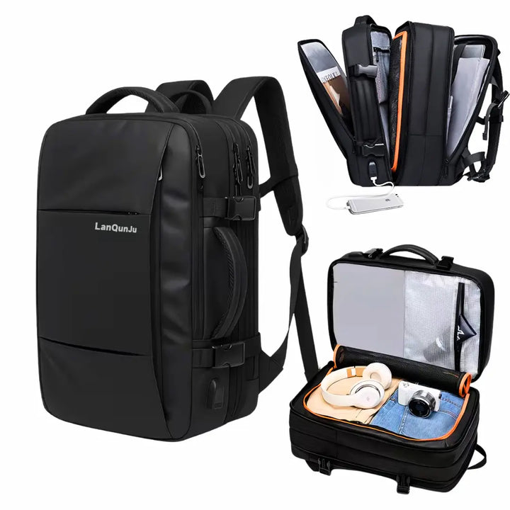 TAURUS Expandable Waterproof Business Laptop Travel Backpack