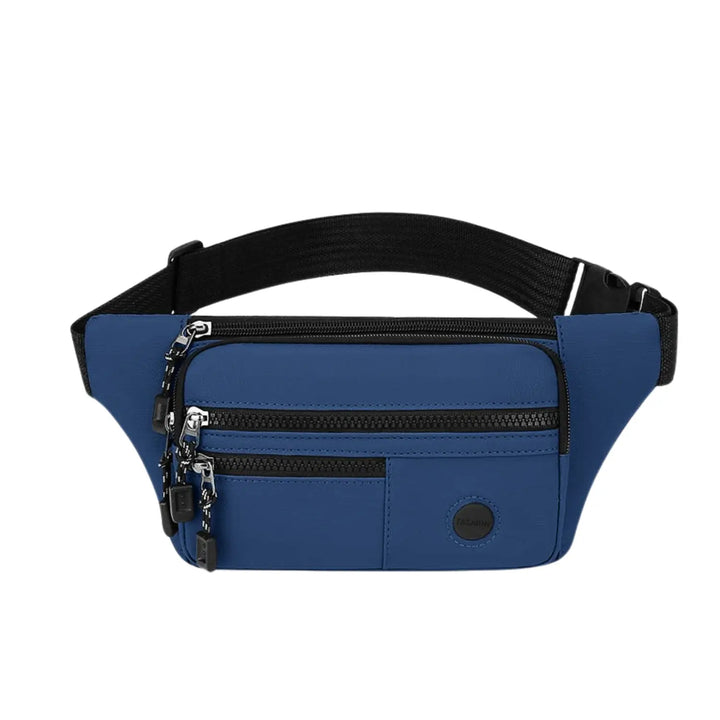 Men's Water-Repellent Nylon Waist Bag – Multi-Pocket