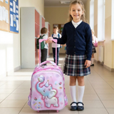 Kid's Trolley School Bag- Elephant - Kashif Luggage & Bags