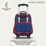 Multi-Character 3-Piece Kids Trolley Backpack Combo Set