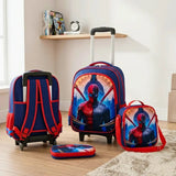 Multi-Character 3-Piece Kids Trolley Backpack Combo Set