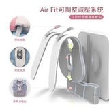 Air Fit adjustable pressure relief backpack straps with breathable padding and height adjustment