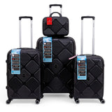 instagon Polypropylene Unbreakable Luggage Set With Vanity Case