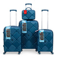 instagon Polypropylene Unbreakable Luggage Set With Vanity Case