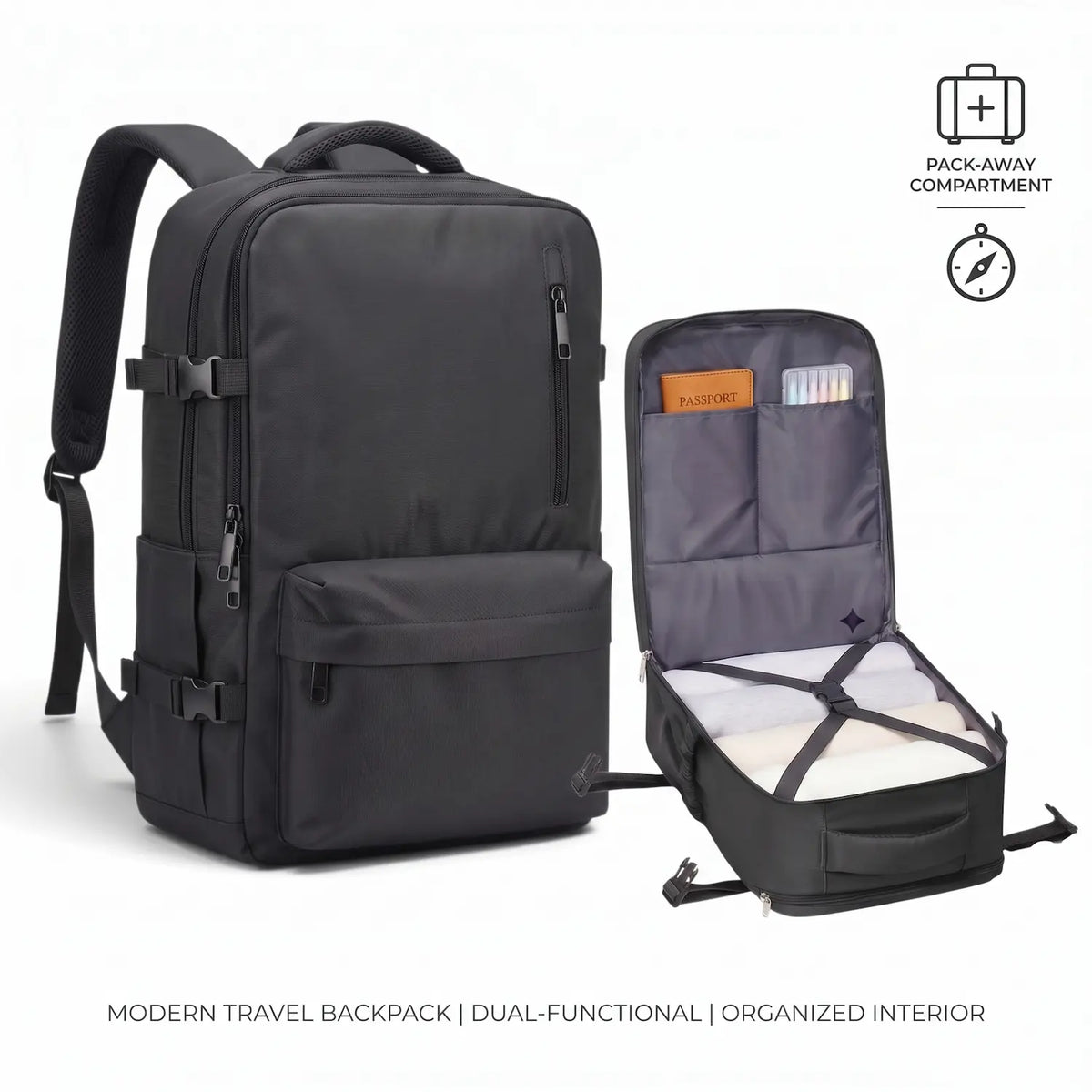 Professional Look Travel Laptop Backpack - 15.6"