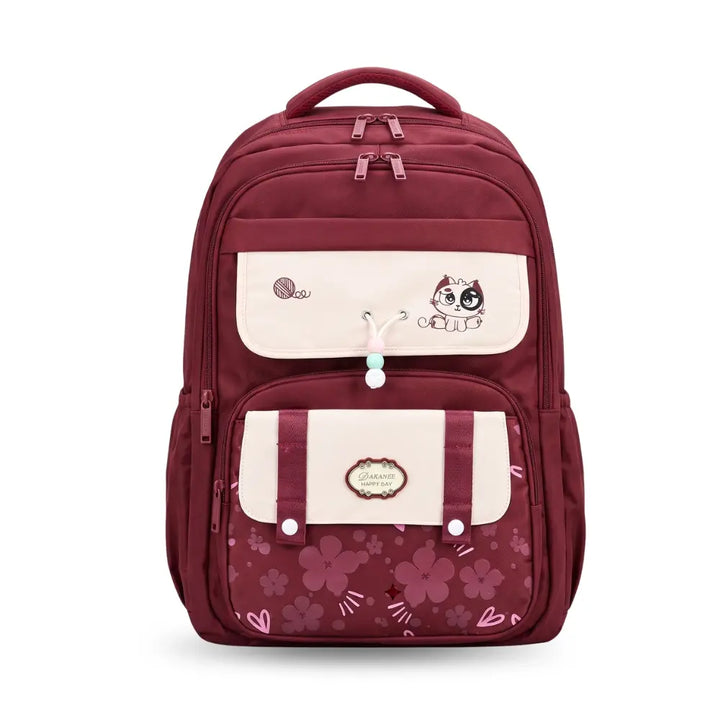 Dakanee 20-Inch High-Capacity O-Level Girls Backpack