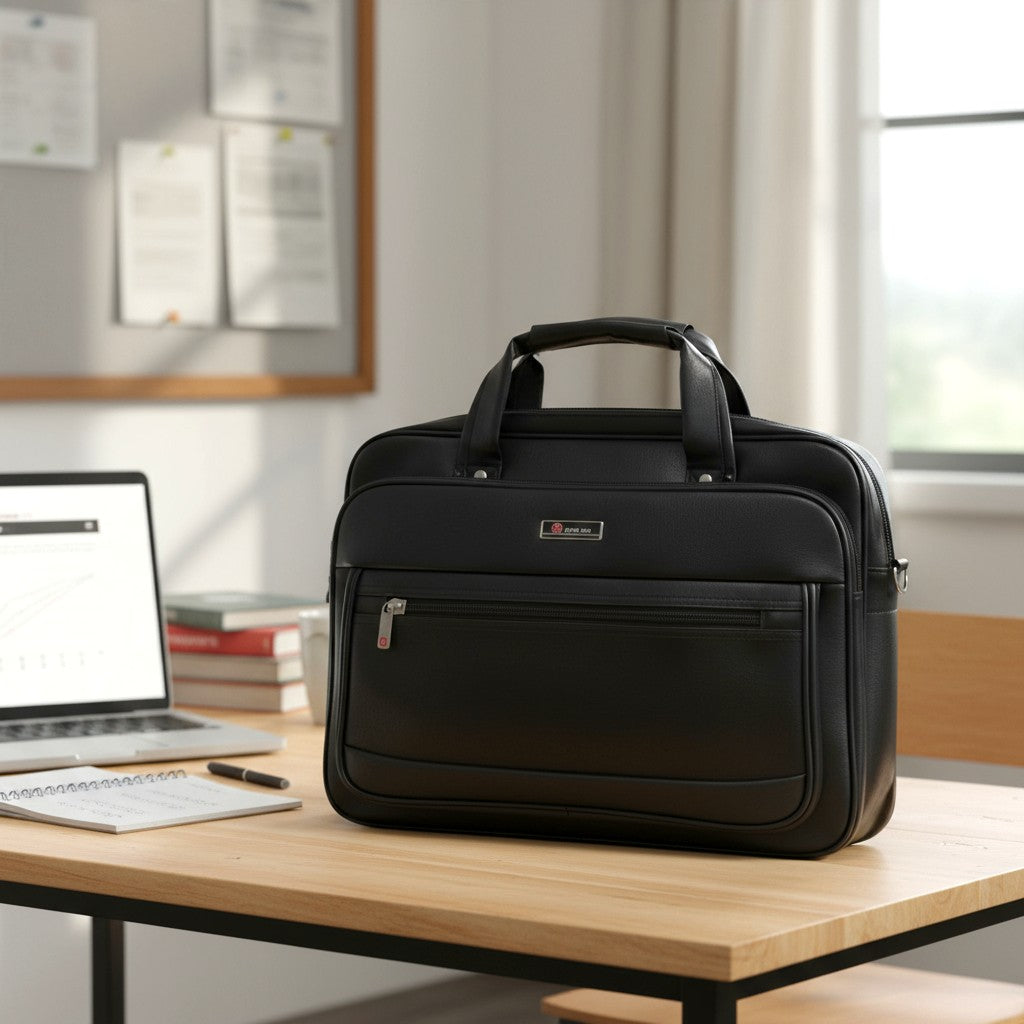 Executive Leather Office Laptop Bag