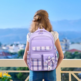 Premium Girls Water-Resistant School Backpack | Multi-Pockets