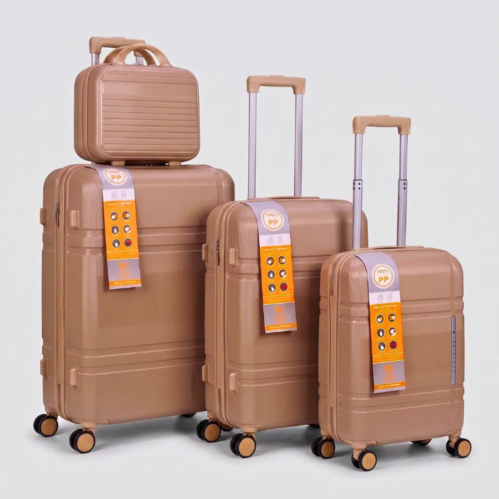 Premium 100% PP Polypropylene Luggage Set with Vanity Case