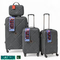 instagon Polypropylene Unbreakable Luggage Set With Vanity Case