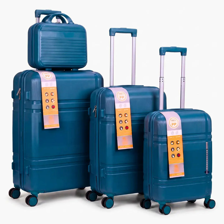 Premium 100% PP Polypropylene Luggage Set with Vanity Case