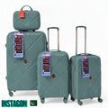 instagon Polypropylene Unbreakable Luggage Set With Vanity Case