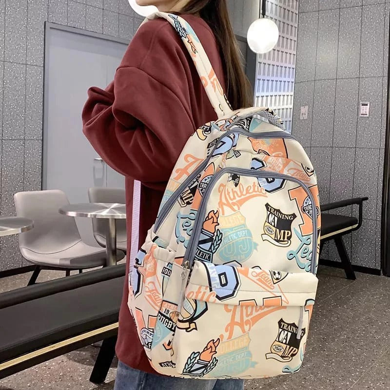 Street Art Graffiti Backpack for Teens Students - Kashif Luggage & Bags