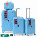 instagon Polypropylene Unbreakable Luggage Set With Vanity Case
