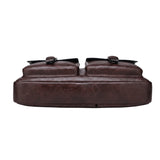 Jeep Buluo Men's Vintage Leather Briefcase - 14-inch laptop
