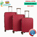 Swiss Diamond 3-Pcs Polypropylene Luggage Set- Mega Suitcase Sale