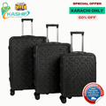 Swiss Diamond 3-Pcs Polypropylene Luggage Set- Mega Suitcase Sale