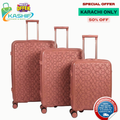 Swiss Diamond 3-Pcs Polypropylene Luggage Set- Mega Suitcase Sale