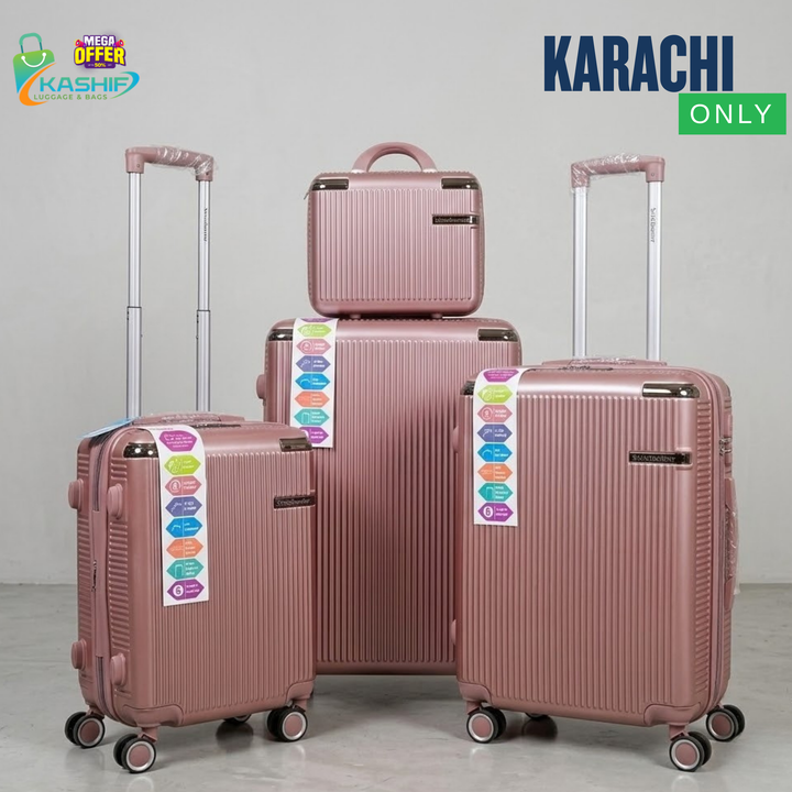 Luxury 4-Piece Hard Shell Luggage Family Set - Karachi Only