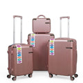Luxury Style 4-Piece Hard Shell Luggage Family Set