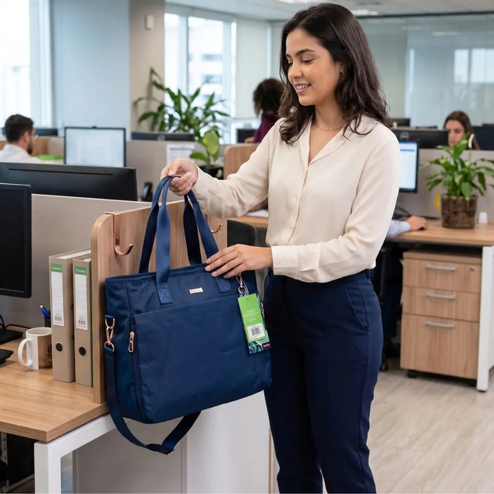 Women’s Large Nylon Laptop Work Tote Bag