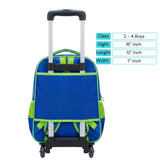 Kids 3D Character Rolling Trolley School Bag 16" - Class 2 to 4