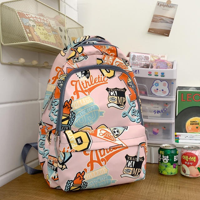 Street Art Graffiti Backpack for Teens Students