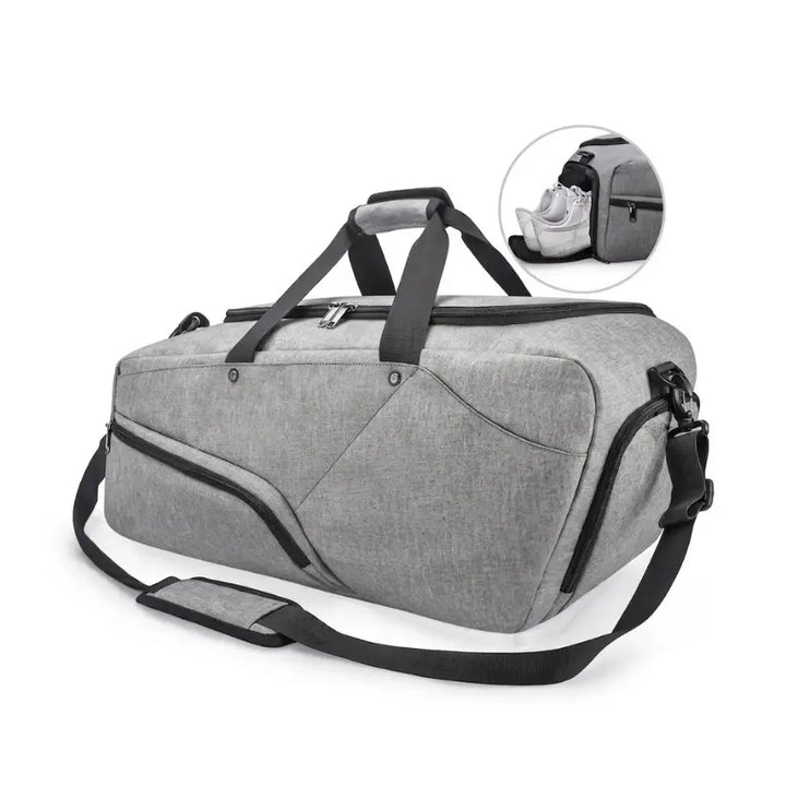 NUBILY Men's Sports Fitness Gym Bag with Shoe Compartment