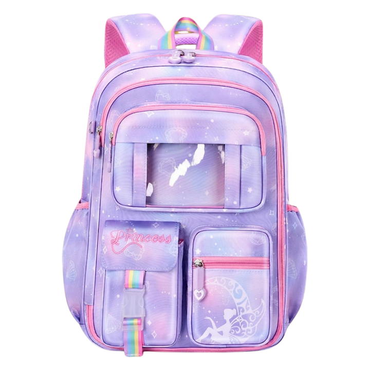 Princess Galaxy School Backpack for Girls 3 - 6 Grade - Kashif Luggage & Bags