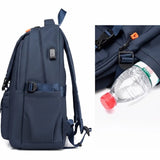 Versatile Fashion Laptop Backpack with USB Port - Luggage Strap