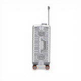 Minimalist Silver Aluminum Hard-Shell Carry-On - Kashif Luggage & Bags