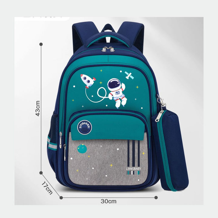 Space Explorer Kids Backpack with Pencil Case 1-2 Grade